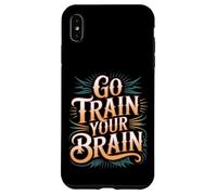 Carcasa para iPhone XS MAX Go Train Your Brain Fitness Enfoque Metas Bienestar -