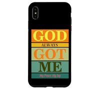 Carcasa para iPhone XS MAX God Always Got Me, My Peace My Joy Colorful Quotes Graphic