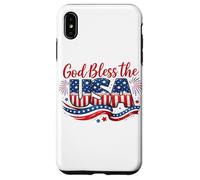Carcasa para iPhone XS MAX God Bless The USA - Bandera patriótica Estadounidense del 4 de Julio