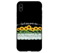 Carcasa para iPhone XS MAX God Says You Are Girasol Mason Jar Christian Religious
