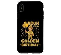 Carcasa para iPhone XS MAX Golden Birthday Boys Girls Bday Fiesta de cumpleaños Bombero