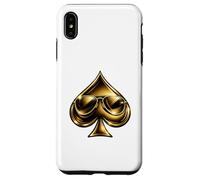 Carcasa para iPhone XS MAX Golden Spade Sunglasses Poker Casino Lucky Symbol