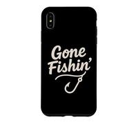 Carcasa para iPhone XS MAX Gone Fishin' Funny Fishing Hook Shirt Hombres Mujeres Niños Pescadores