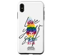 Carcasa para iPhone XS MAX Good Luck Trolls Love Your Self Rainbow