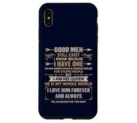Carcasa para iPhone XS MAX Good Men Still Exist Funny Husband Wife Love Quote