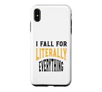 Carcasa para iPhone XS MAX Gracioso Clumsy Me enamoro Literalmente de Todo