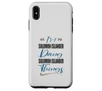 Carcasa para iPhone XS MAX Gracioso Soy Islas Salomón Haciendo Cosas de Las Islas Salomón