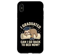 Carcasa para iPhone XS MAX Graduación de Perezoso Gracioso I Graduated Can I Go Back To Bed Now