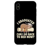 Carcasa para iPhone XS MAX Graduación de Perezoso Gracioso I Graduated Can I Go Back To Bed Now