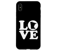 Carcasa para iPhone XS MAX Gráfico de Amor Mapa de Minnesota