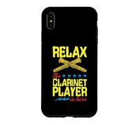 Carcasa para iPhone XS MAX Gráfico de Estrellas Relax The Clarinet Player Is Here