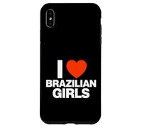 Carcasa para iPhone XS MAX Gráfico Divertido de corazón I Love Brazilian Girls