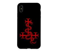 Carcasa para iPhone XS MAX Gran Sello De Lilith Serpiente Cruz Símbolo Mitología Judía