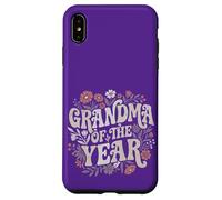 Carcasa para iPhone XS MAX Grandma of The Year Retro Floral Cute Grandmother Vintage