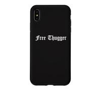 Carcasa para iPhone XS MAX Gratis Thugger Viral Meme Hip Hop Música Divertido Broma Urbano