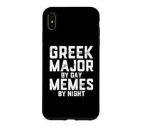 Carcasa para iPhone XS MAX Greek Major by Day Memes Noche Estudiantes Estudiantes Clásicos