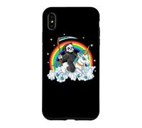 Carcasa para iPhone XS MAX Grim Reaper Riding Unicorn | Aesthetic Pastel Goth Girls