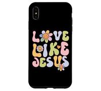 Carcasa para iPhone XS MAX Groovy Love Like Jesus Religious God Christian Graphic