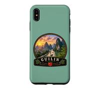Carcasa para iPhone XS MAX Guilin China Montañas Karst Li Río Paisaje Viaje Desig