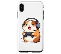 Carcasa para iPhone XS MAX Guinea Pig Playing Video Game Rodents Gamers