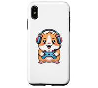 Carcasa para iPhone XS MAX Guinea Pig Playing Video Game Rodents Gamers