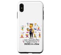 Carcasa para iPhone XS MAX Gymnastics Mom Funny Ducks Gymnastics Mama