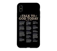 Carcasa para iPhone XS MAX Habla con Dios Hoy Cristiano Fe Oración Escritura Biblia
