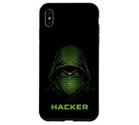 Carcasa para iPhone XS MAX Hacker Códigos Binarios Desarrollador de Software de TI Ciberseguridad