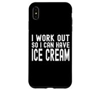 Carcasa para iPhone XS MAX Hago Ejercicio para Poder Tomar Helado