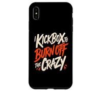 Carcasa para iPhone XS MAX Hago Kickbox para Quemar al Loco y Divertido Kickboxer de Kickboxing