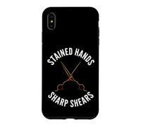 Carcasa para iPhone XS MAX Hairstylist Stained Hands Sharp Shears Cosmetologist