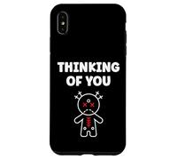 Carcasa para iPhone XS MAX Halloween Horror Funny Quote Thinking of You Voodoo Doll