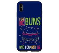 Carcasa para iPhone XS MAX Hamburguesa Me Gustan los Bollos Grandes y no me Puede gustar Funny Burger