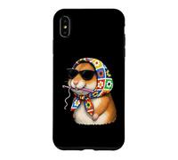 Carcasa para iPhone XS MAX Hamster Hammy Granny - Hilo Cuadrado de Ganchillo para Amantes del Ganchillo