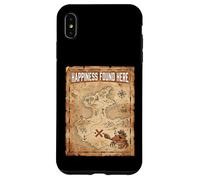 Carcasa para iPhone XS MAX Happiness Found Here Vintage Pirate Map Crab