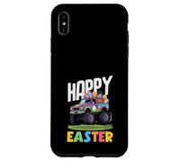 Carcasa para iPhone XS MAX Happy Easter Monster Truck Purple Pickup Basket Huevos Niños
