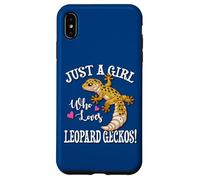 Carcasa para iPhone XS MAX Happy Reptile Just A Girl Who Loves Leopard Geckos Lover