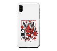 Carcasa para iPhone XS MAX Harajuku Japanese Aesthetic Red Oni Demon Mask