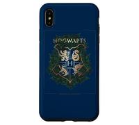 Carcasa para iPhone XS MAX Harry Potter Hogwarts Green and Gold Floral Crest
