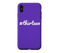 Carcasa para iPhone XS MAX Hashtag Trece Cumpleaños 13 Diseño Niñas