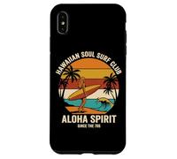 Carcasa para iPhone XS MAX Hawaiian Soul Surf Club 70 Aloha Retro Beach Surfer Girl
