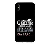 Carcasa para iPhone XS MAX Haz Que la Parrilla Sea Genial de Nuevo Trump BBQ Pit Master Grill Regalo