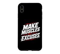 Carcasa para iPhone XS MAX Haz Que los músculos no Sean Excusas Gimnasio Entrenamiento Fitness