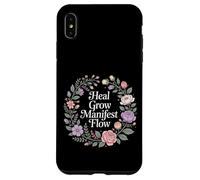 Carcasa para iPhone XS MAX Heal Grow Manifest Flow Mentalidad de Bienestar Espiritual