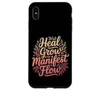 Carcasa para iPhone XS MAX Heal Grow Manifest Flow Spiritual Wellness Mindset -