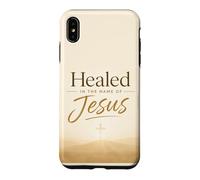 Carcasa para iPhone XS MAX Healed in The Name of Jesus - Cross at Sunrise