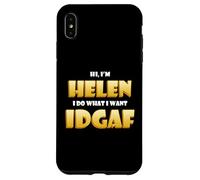 Carcasa para iPhone XS MAX Helen Joke Idgaf Meme Funny Halloween Costume For Helens