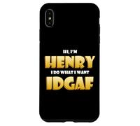 Carcasa para iPhone XS MAX Henry Costume Idgaf Funny Meme Halloween Costume For Henrys
