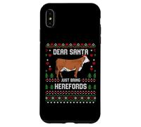 Carcasa para iPhone XS MAX Hereford - Suéter Feo de Navidad para Ganado, diseño de Vaca