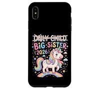 Carcasa para iPhone XS MAX Hermana Mayor de Only Child 2026, Unicornio, arcoíris, Lindo